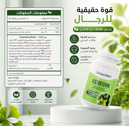 Testosterin™ – دعم متطور لحيوية الرجل والأداء الجنسي